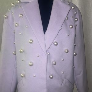 New pearl lilac vintage coat jacket ASOS